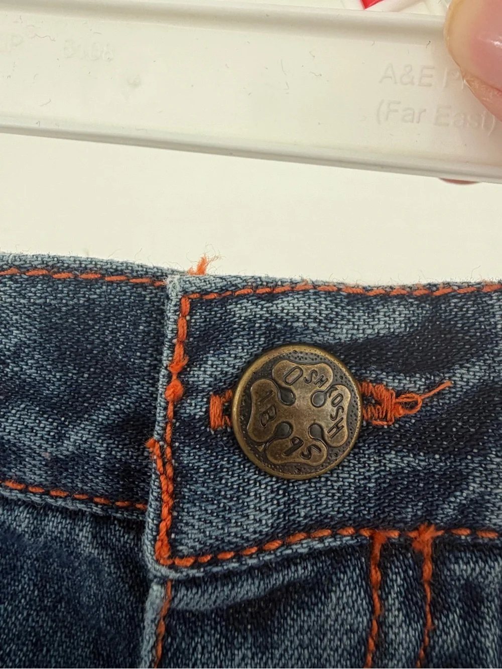 NWT OshKosh B'gosh Vintage 2000s Shorts 6–9M Ladybug Embroidered Denim Cotton